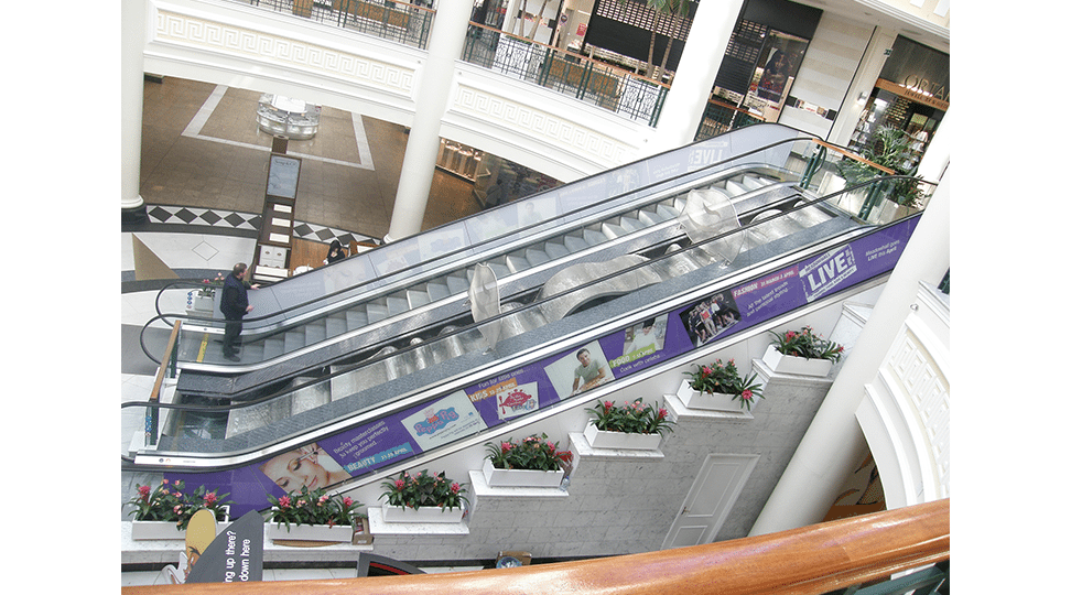 Meadowhall Escalator Graphics by Digital Plus