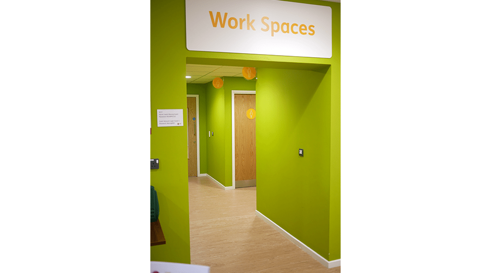 Work Spaces Entrance Graphics by Digital Plus