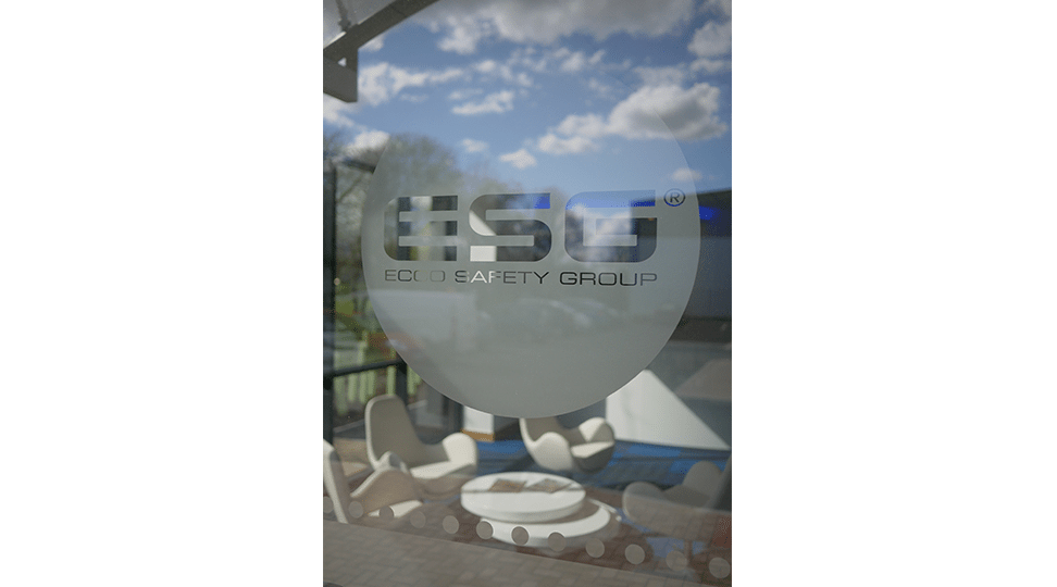 ESG Logo Glass Printing