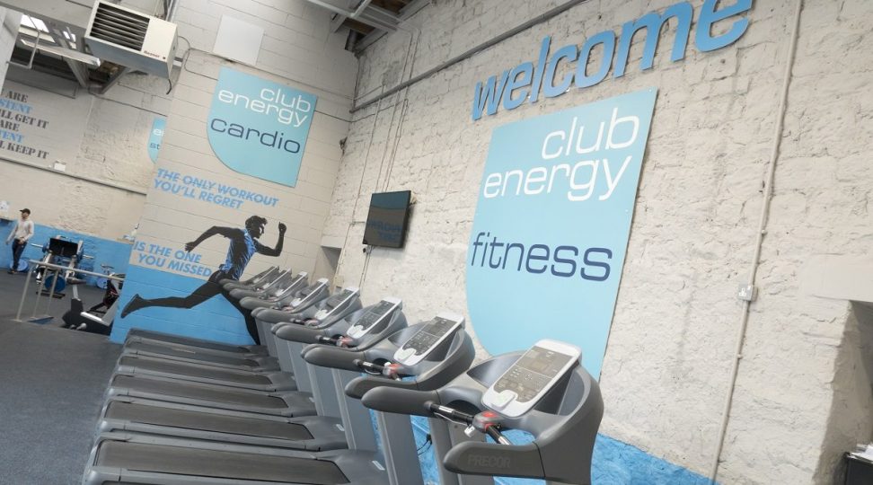 Treadmills with Gym Signage