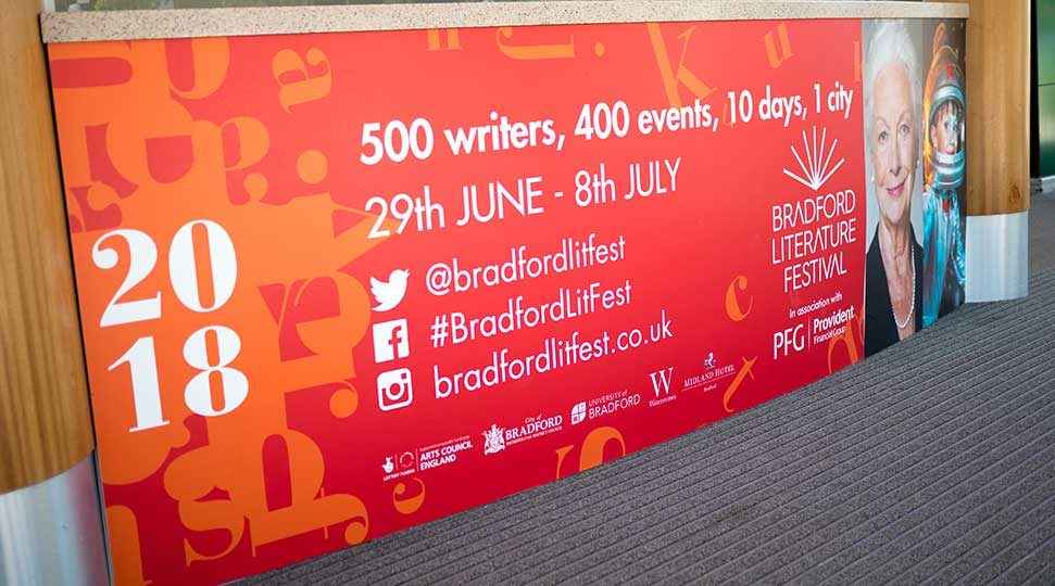 Bradford Lit Fest Promotional Signage