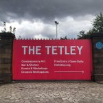 Bold colour print for the Tetley Leeds building