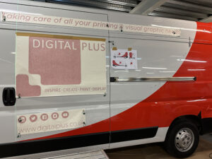 Van graphics installation, new year and a new look for Digital Plus