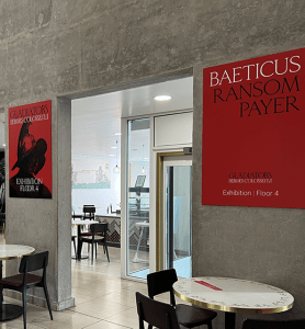 Royal Armouries signage, Gladiators exhibition large format graphics Leeds